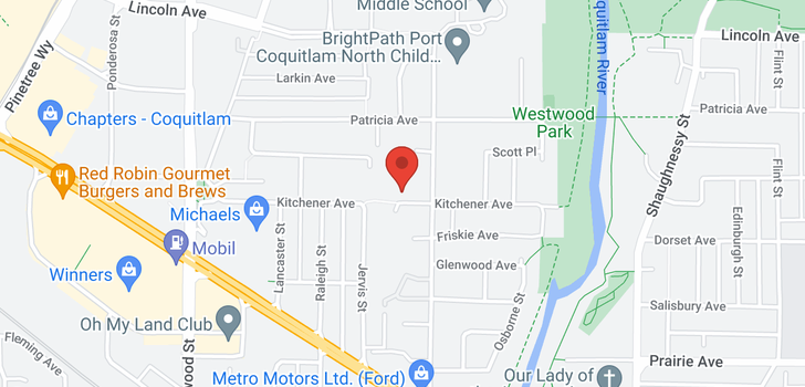 map of 2545 KITCHENER AVENUE
